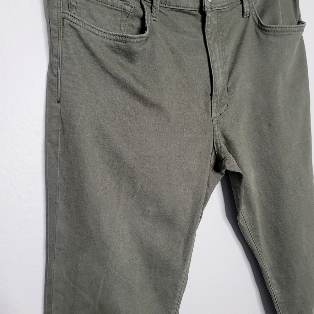 Men's The Asher Slim Fit Joe's Jeans in muted olive color, size 36 - Picture 3 of 10